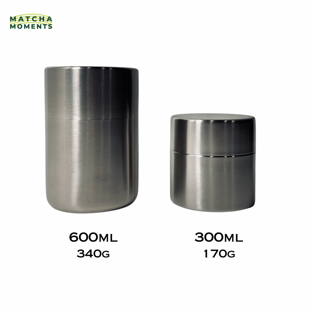 Matcha Sifter Can Stainless Steel Set 600ml 300ml