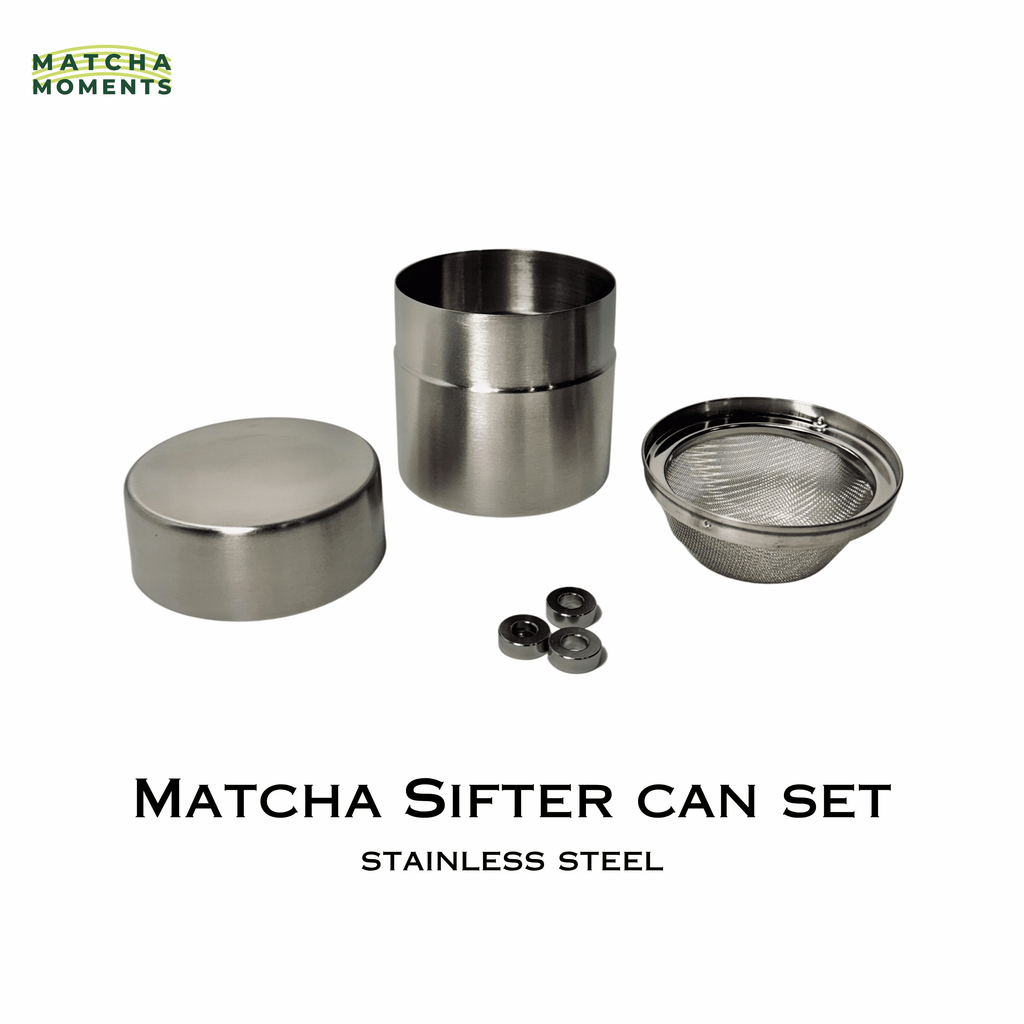 Matcha Sifter Can Stainless Steel Set 600ml 300ml