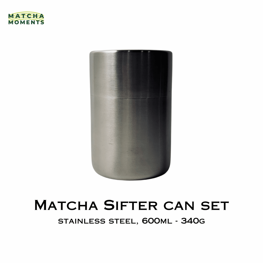 Matcha Sifter Can Stainless Steel Set 600ml 300ml