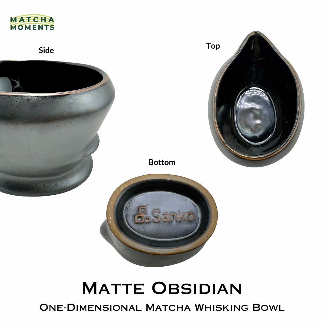 Sanko Matcha's Matte Obsidian: One-Dimensional Matcha Whisking Bowl