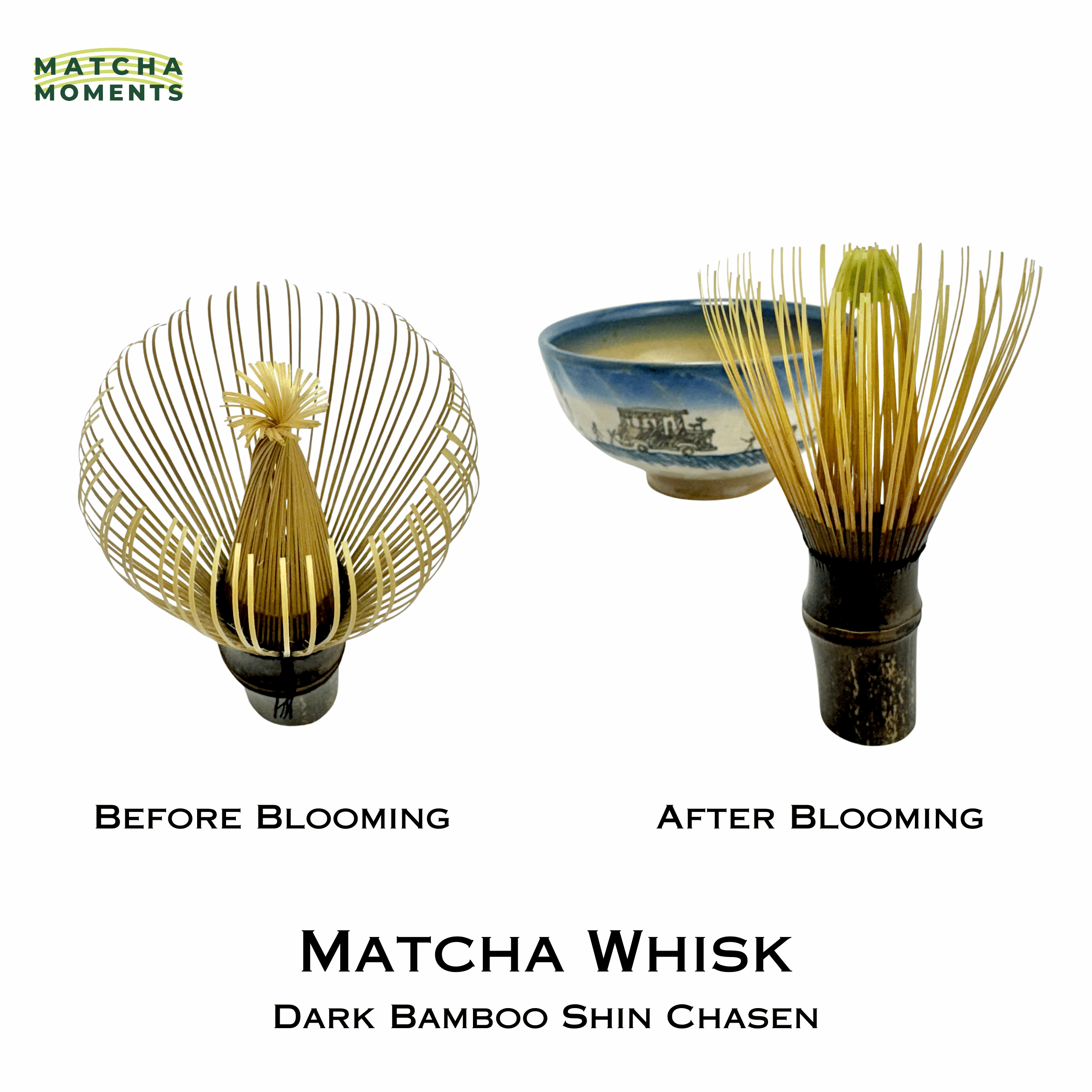 Matcha Whisk - Dark Bamboo Shin Chasen