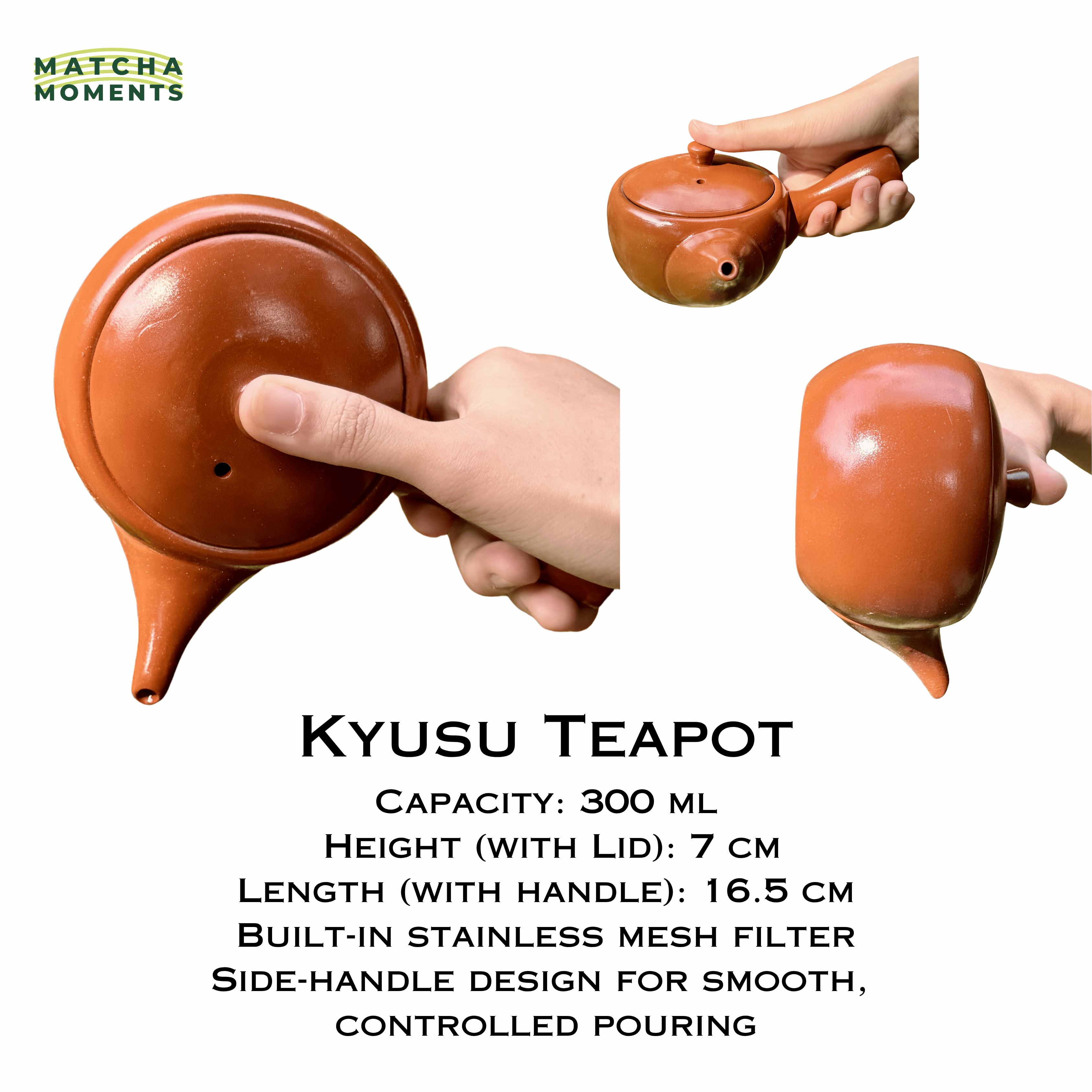 Kyusu Glazed Teapot 300ml